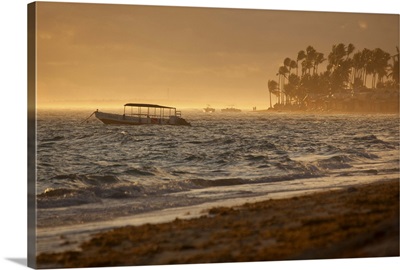 Bavaro Beach at sunrise, Punta Cana, Dominican Republic, West Indies, Caribbean