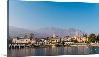 Bavelo, overlooking Lake Maggiore, and the foothills of the Italian Alps, Italy