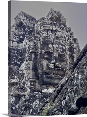 Bayon, Temple Of King Jayavarman VII, Standing In The Middle Of Angkor Thom, Cambodia