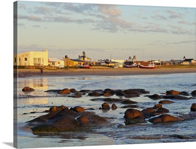 Beach at sunrise, Cabo Polonio, Rocha Department, Uruguay