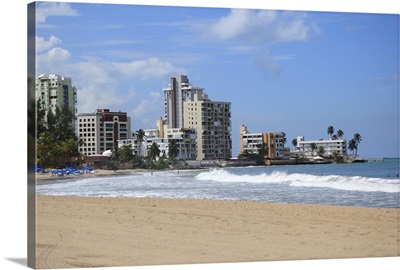 Beach, Isla Verde, San Juan, Puerto Rico, West Indies, Caribbean