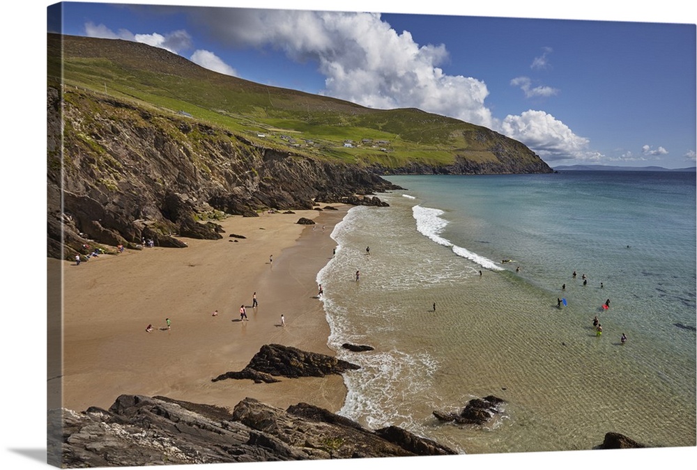 Beach on Dunmore Head, at the western end of the Dingle Peninsula, County Kerry, Munster, Republic of Ireland