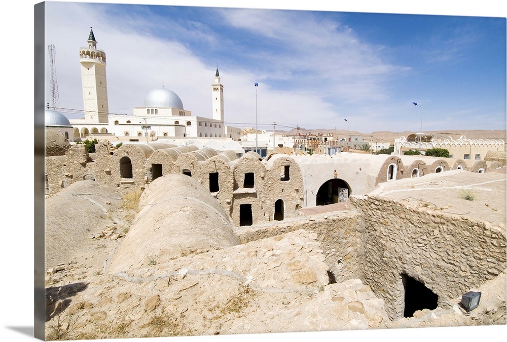Berber grain storage units, recent site of Star Wars film, Ksar Hedada, Tunisia