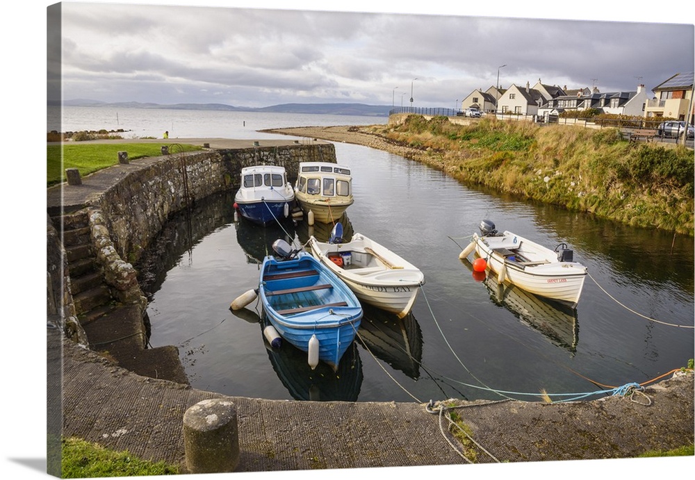 Blackwaterfoot harbour, Isle of Arran, North Ayrshire, Scotland, United Kingdom, Europe