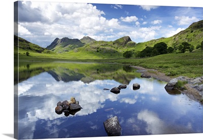 Blea Tarn and Langdale Pikes, Lake District National Park, Cumbria, England
