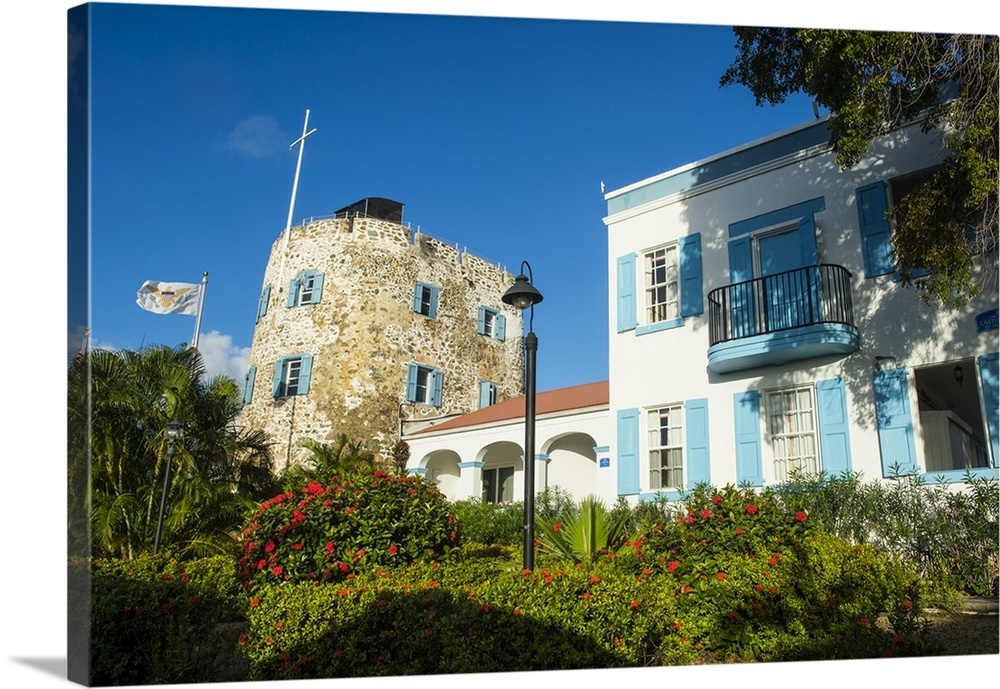 Bluebirds Castle, Charlotte Amalie, capital of St. Thomas, US Virgin Islands, West Indies, Caribbean