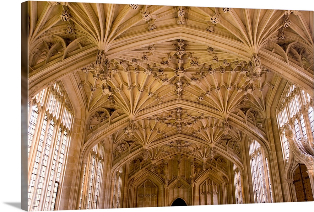 Bodleian Library interior, Oxford University, Oxford, Oxfordshire, England