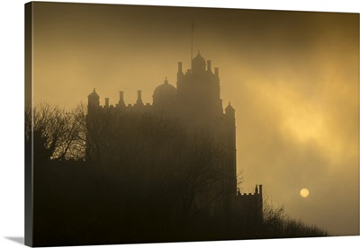 Bolsover Castle sunset, Bolsover, North Derbyshire, England