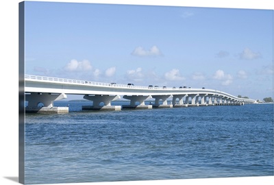 Bridge connecting Sanibel Island to mainland, Gulf Coast, Florida