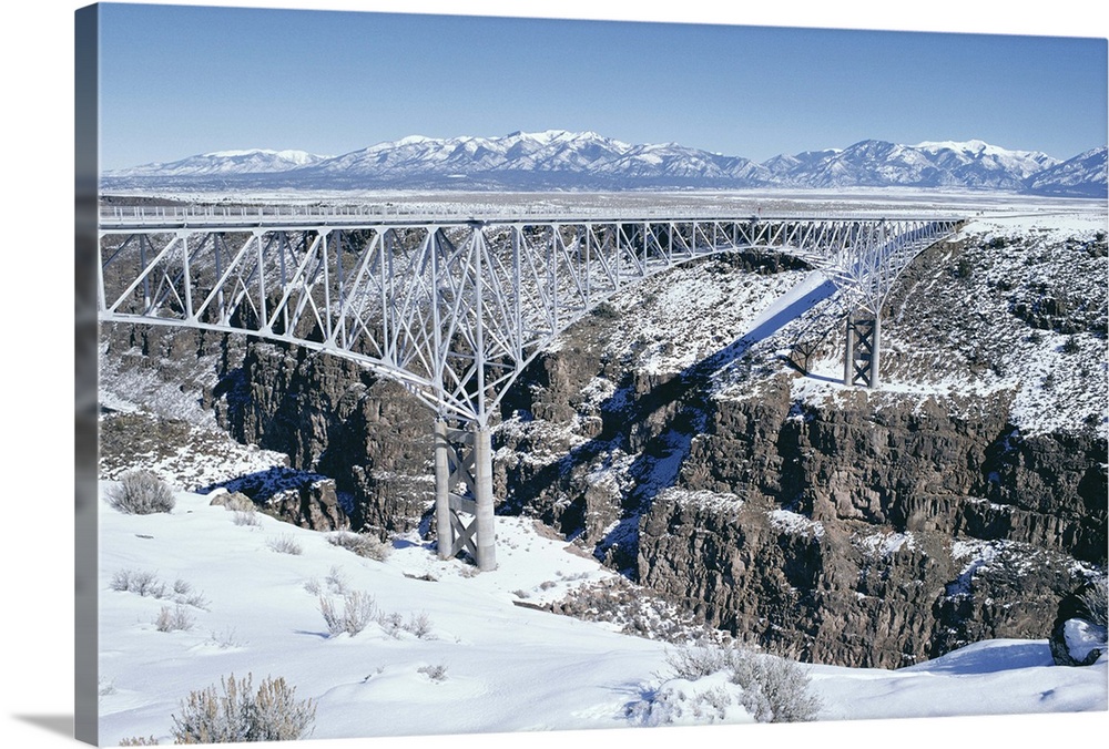 Bridge over Rio Grande Gorge near Taos, New Mexico, USA