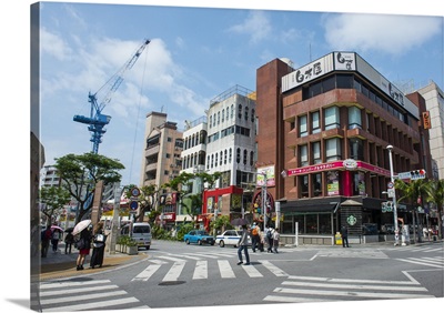 Business district, Naha, Okinawa, Japan
