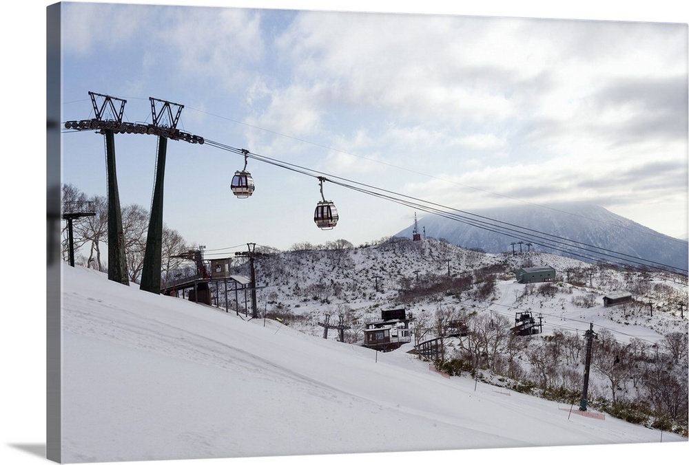 Cable car at Niseko ski resort, Hokkaido, Japan, Asia