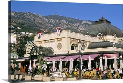 Cafe de Paris, Monte Carlo, Monaco, Cote d'Azur, Mediterranean