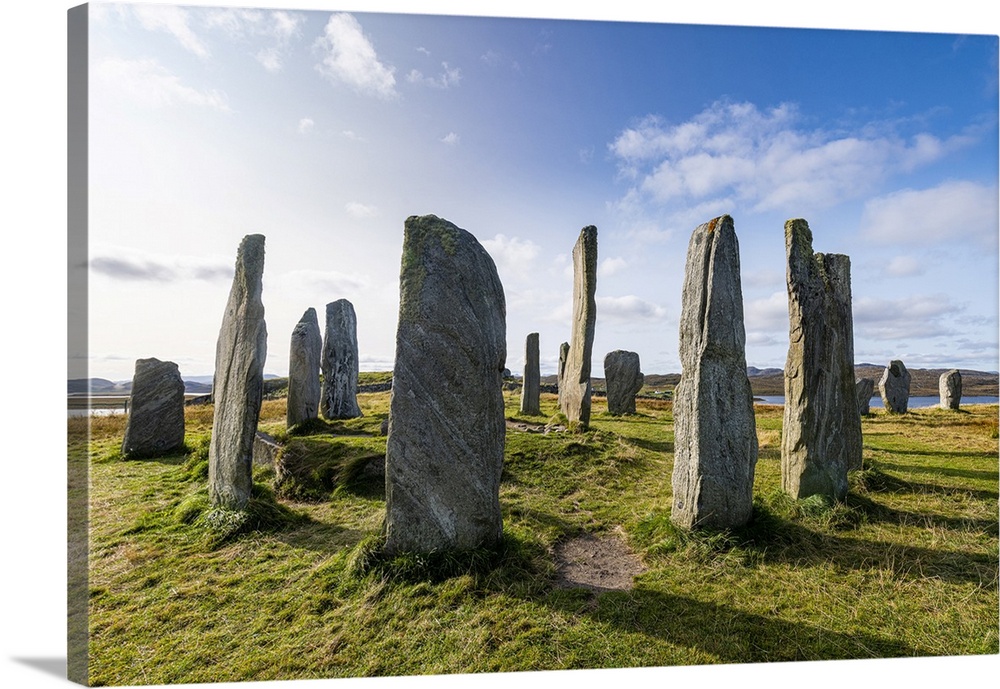 Callanish Stones, standing stones from the Neolithic era, Isle of Lewis, Outer Hebrides, Scotland, United Kingdom, Europe