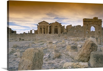 Capitol with three separate temples to Jupiter, Minerva and Juno, Tunisia