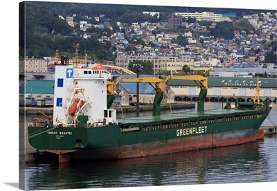Cargo ship, Otaru Port, Hokkaido Prefecture, Japan