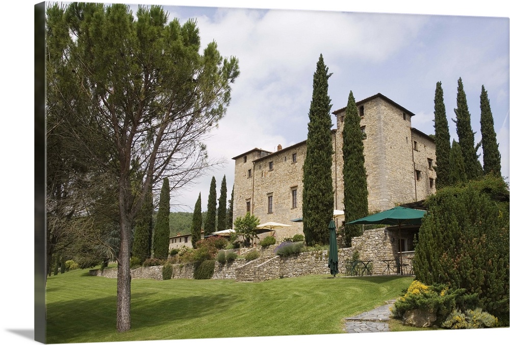 Castello di Spaltenna, now a hotel, Gaiole in Chianti, Chianti, Tuscany, Italy