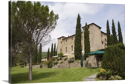 Castello di Spaltenna, now a hotel, Gaiole in Chianti, Chianti, Tuscany, Italy