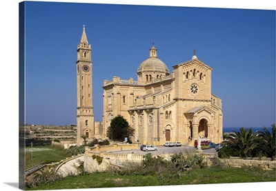 Cathedral Ta Pinu near Gharb, Gozo, Malta, Mediterranean, Europe