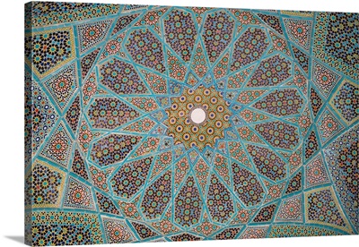 Ceiling of Tomb of Hafez, Iran's most famous poet, 1325-1389, Shiraz, Iran