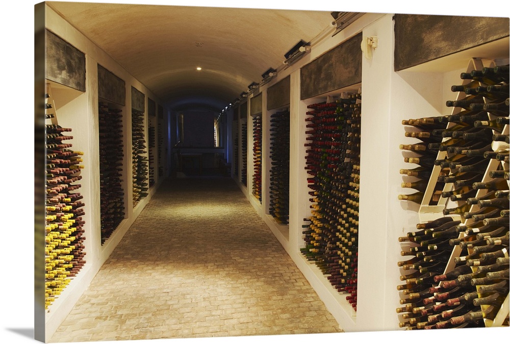 Cellar of vintage wine, Boschendal Wine Estate, Franschhoek, Western Cape, South Africa