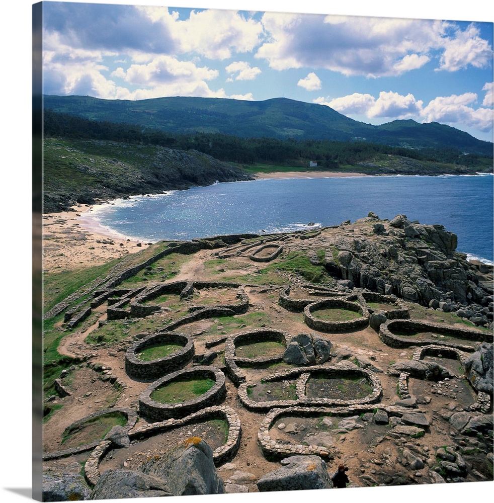 Celtic Ruins Near Porto Do Son West Coast Castro De Barona Galicia Celtic Ruins Near Porto Do Son West Coast Castro De Barona Galicia