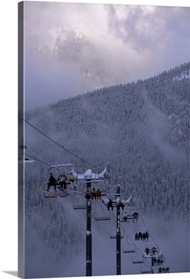 Chair lift, Mount Baker, Cascade Mountains, Washington State
