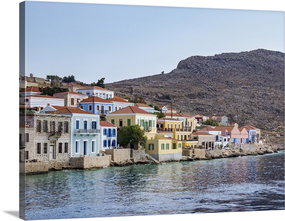 Chalki Village, Emporio, Halki Island, Dodecanese, Greek Islands, Greece, Europe