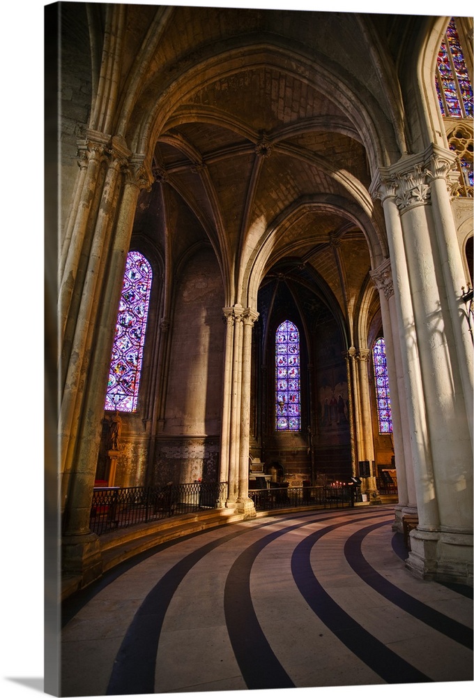 Chapels inside Saint Gatien cathedral, Tours, Indre-et-Loire, Centre, France, Europe.