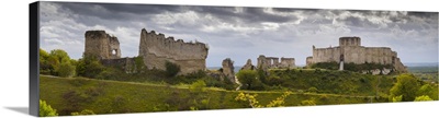 Chateau Gaillard panorama, Les Andelys, Eure, Normandy, France, Europe
