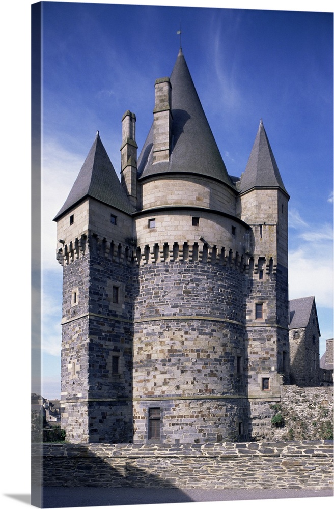 Chateau, Vitre, Ille-et-Vilaine, Brittany, France, Europe