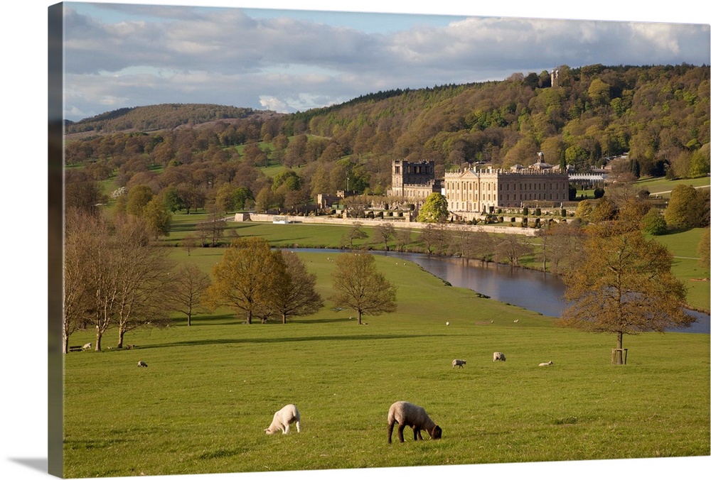 Chatsworth House, Chatsworth Estate, Derbyshire, England, United Kingdom, Europe