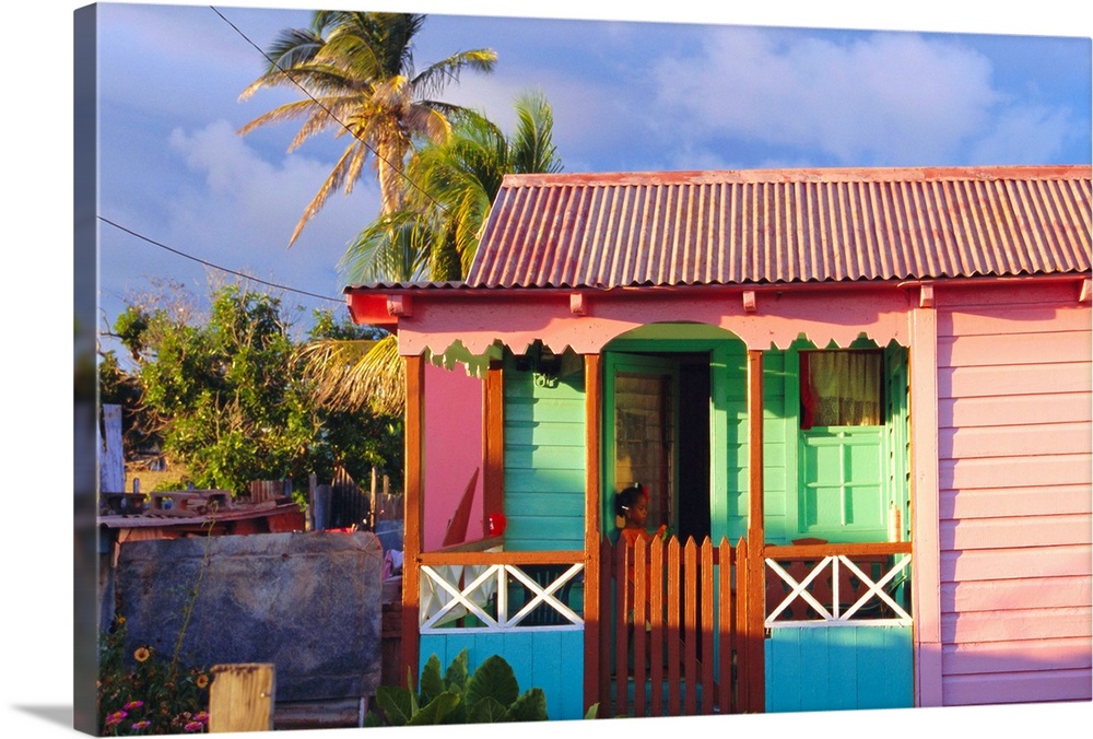 Chattel house, St. Kitts, Caribbean, West Indies