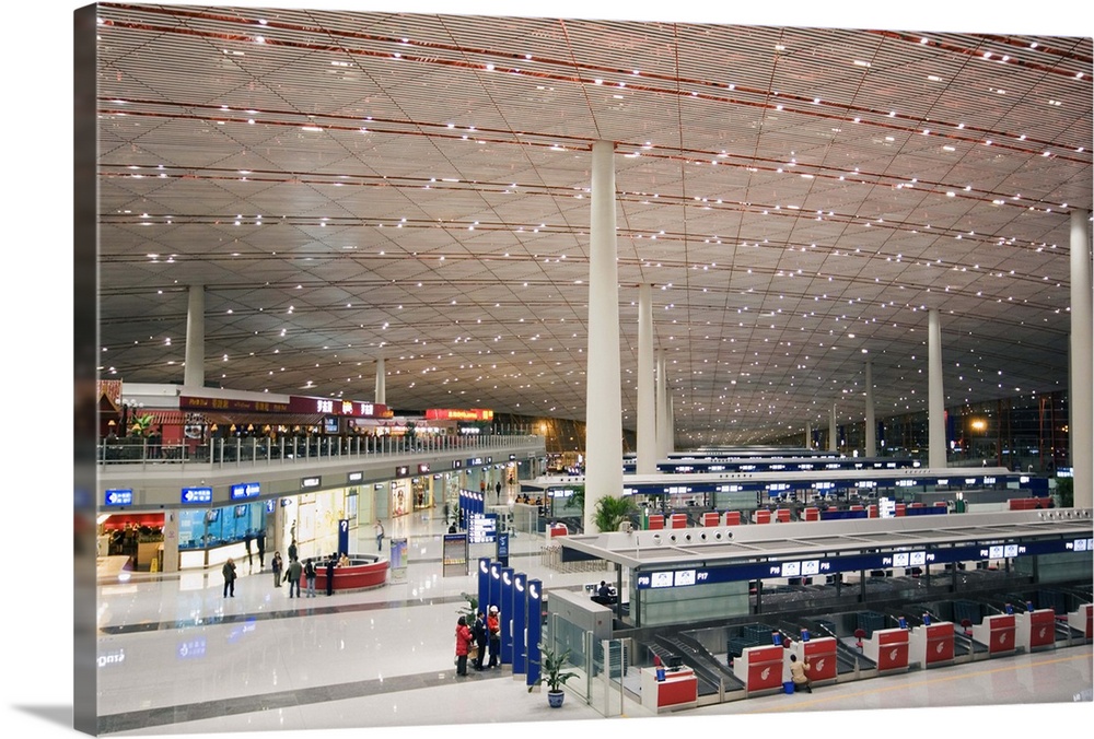 Check-in counters at Beijing Capital Airport, Beijing, China