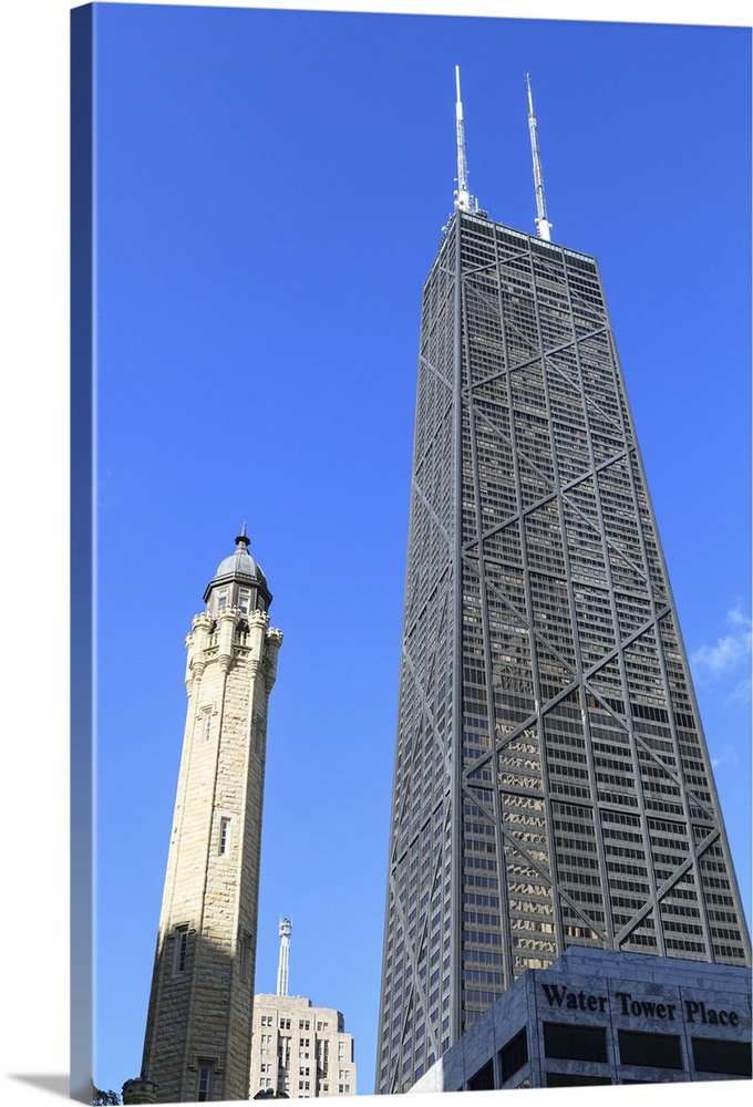 Chicago Water Tower and Hancock Center, Chicago, Illinois