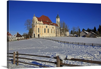 Church of Wieskirche near Steingaden, Bavaria, Germany