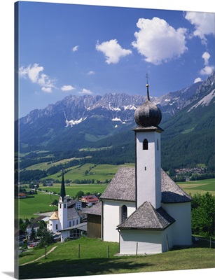 Churches of Ellmau, Tyrol region, Austria, Europe