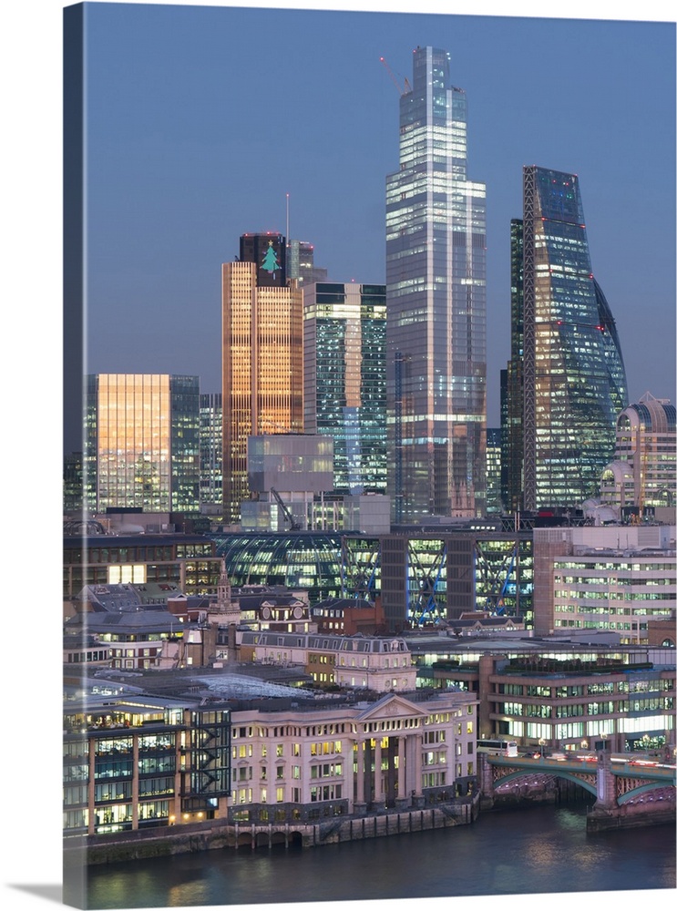 City of London, Square Mile, image shows completed 22 Bishopsgate tower, London, England, United Kingdom, Europe