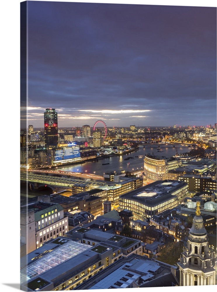 Cityscape from St. Paul's, London, England, United Kingdom, Europe