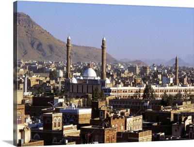Cityscape of Sanaa, Yemen, Middle East