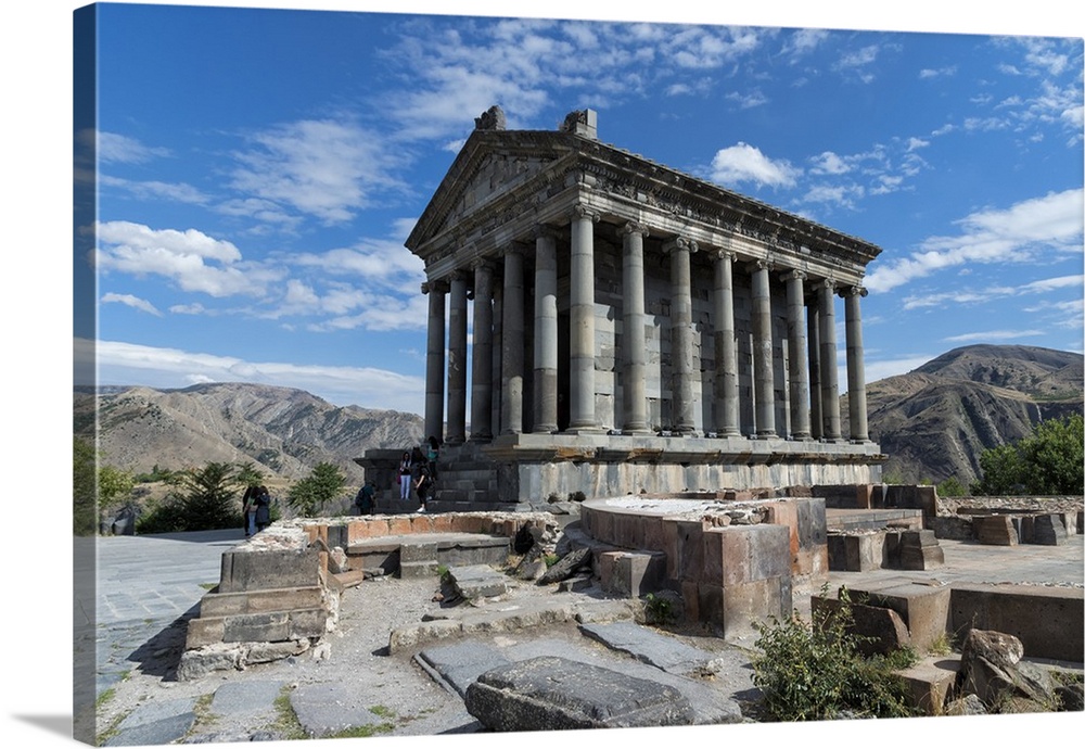 Classical Hellenistic sun temple of Garni, Kotayk Province, Armenia, Caucasus