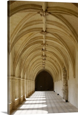 Cloister, Fontevraud Abbey, Fontevraud, Maine-et-Loire, France