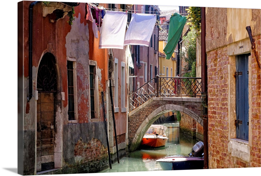 Clothes lines, Venice, Veneto, Italy