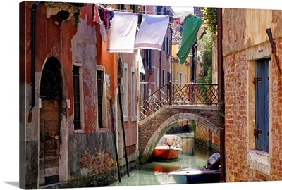 Clothes lines, Venice, Veneto, Italy