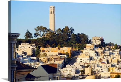 Coit Tower and Telegraph Hill, San Francisco, California