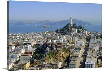 Coit Tower on Telegraph Hill, San Francisco, California