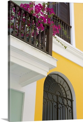Colonial buildings in Old City of San Juan, Puerto Rico Island, West Indies