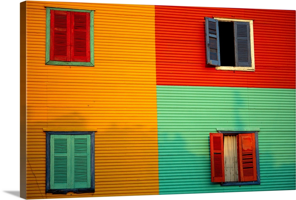 Colourful buildings in La Boca district, Buenos Aires, Argentina