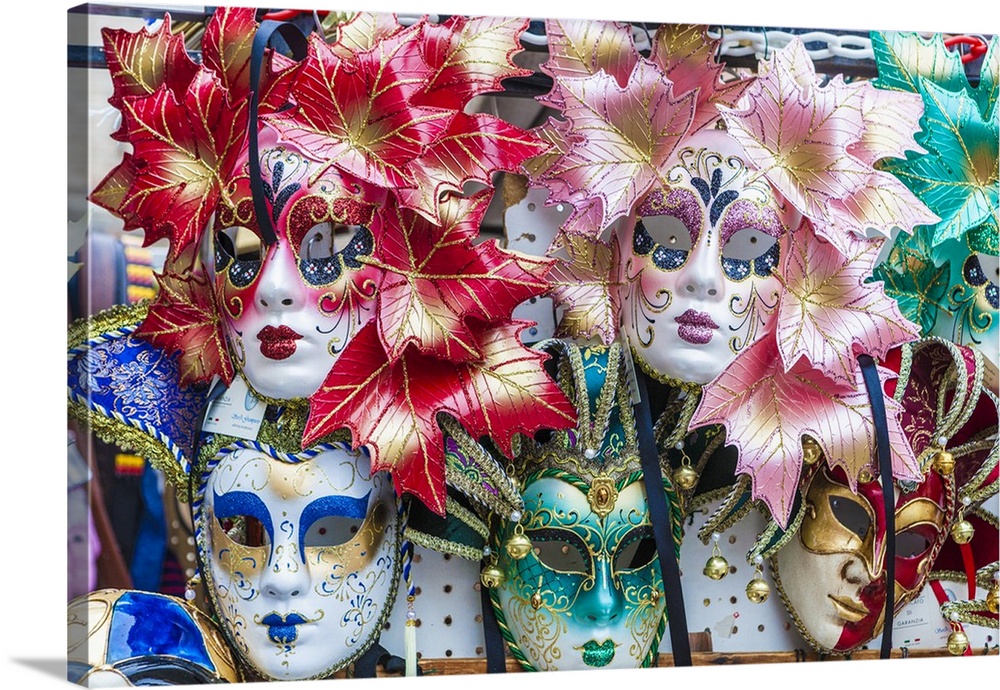 Italy, Venice. Carnival mask on display For sale as Framed Prints, Photos,  Wall Art and Photo Gifts