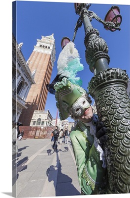 Colourful masks and costumes of the Carnival of Venice, Italy